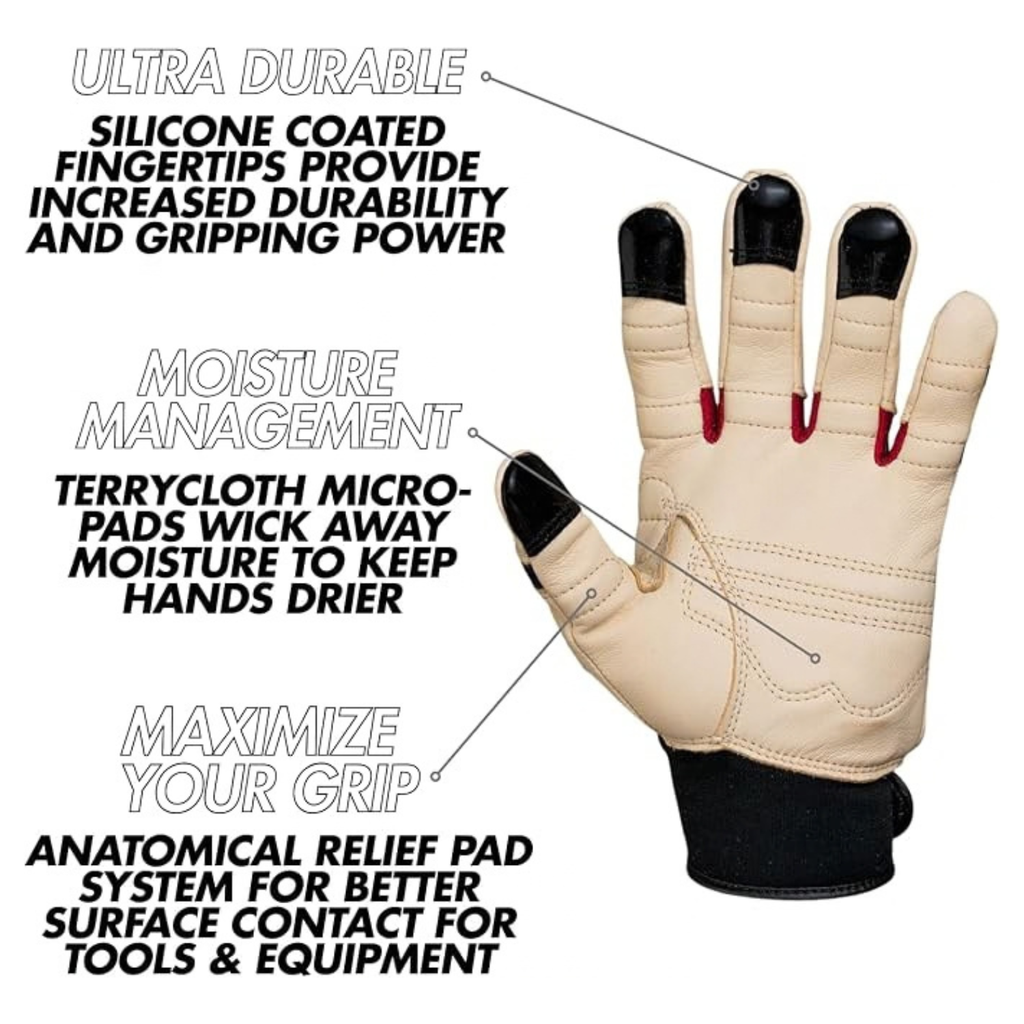 Bionic ReliefGrip Premium Leather Gardening Gloves