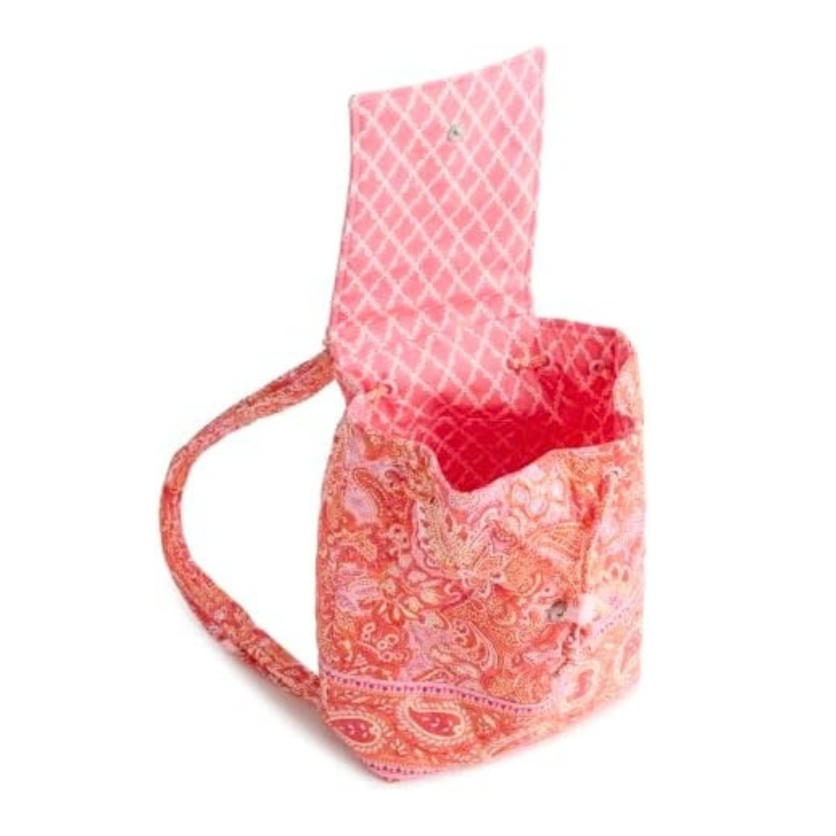 Vera Bradley Women's Premium Cotton Original Drawstring Backpack – Sherbet