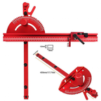 Precision Table Saw Miter Gauge with Aluminum Fence and Flip Stop