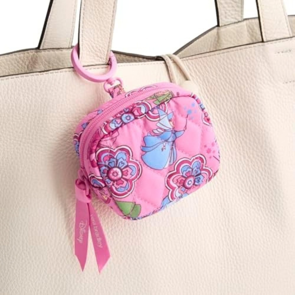 Vera Bradley Women's Disney Premium Cotton Zip Earbud Bag Charm