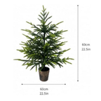 2FT Pre-Lit Artificial Norfolk Pine Small Christmas Tree (no Light)