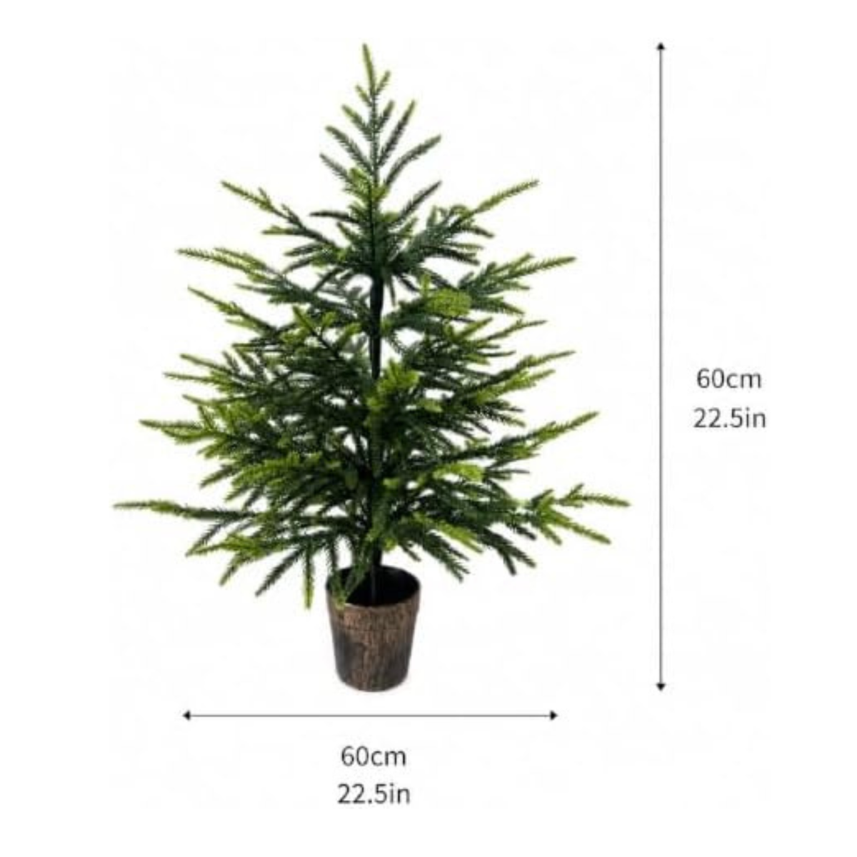 2FT Pre-Lit Artificial Norfolk Pine Small Christmas Tree (no Light)