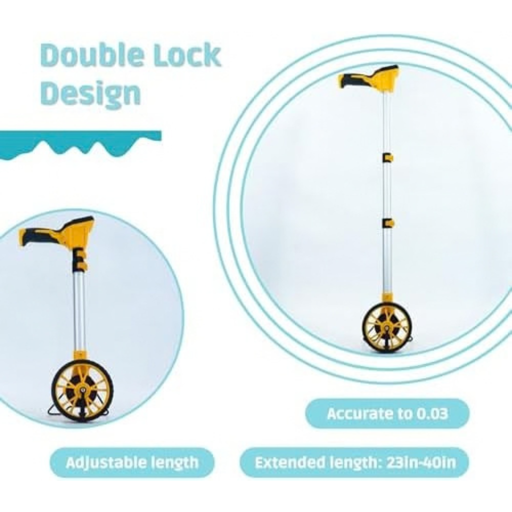 Gugxiom Measuring Wheel in Feet and Inches, Portable Measure Wheel