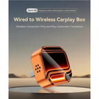 2-in-1 Wireless CarPlay Adapter & Android Auto Dongle, Fast Auto-Connect, Plug & Play