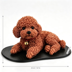 Dash Mat for Cars, Realistic Teddy Figurine with Anti‑Slip Dashboard Mat
