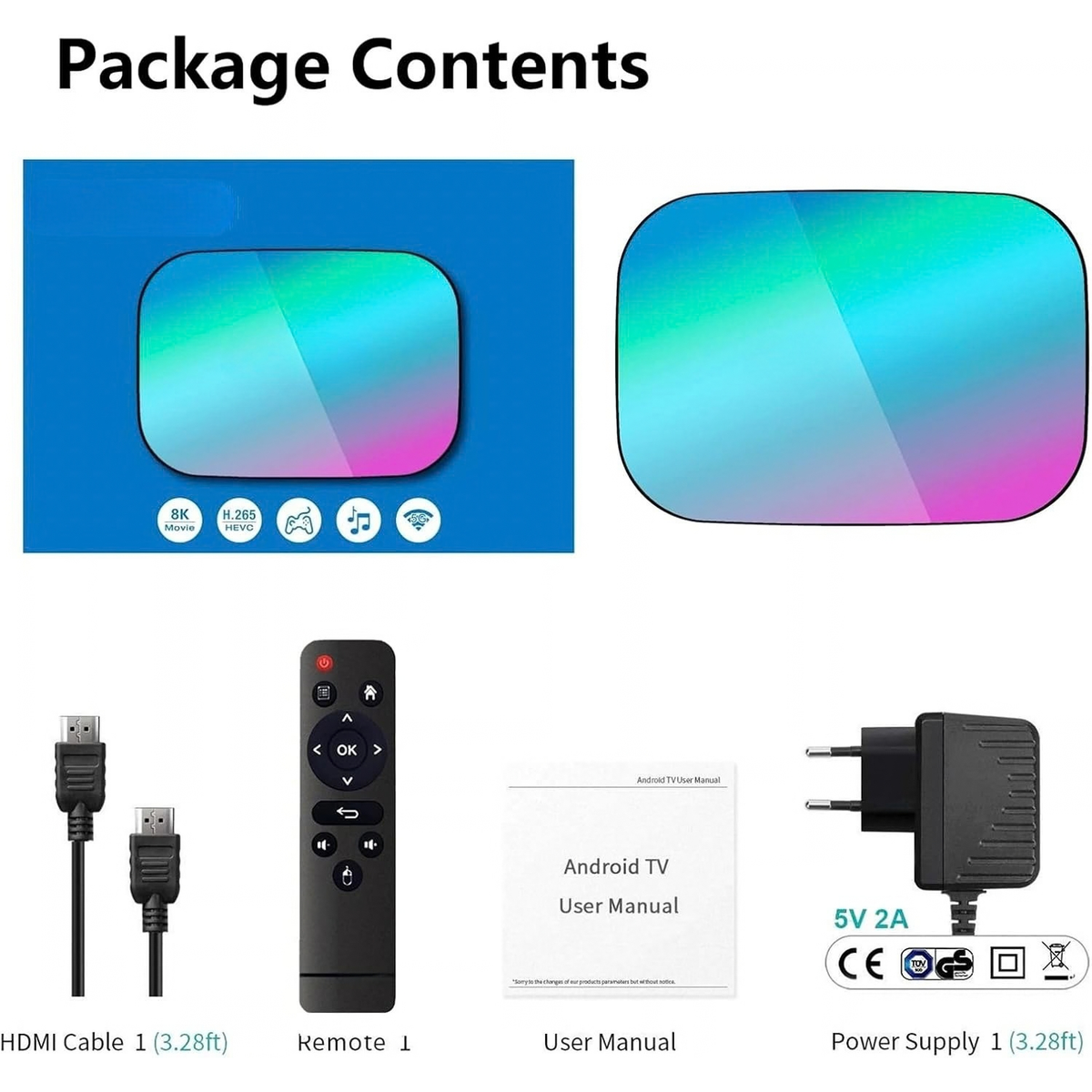 HK1 Smart TV Box Amlogic S905X3 Android 9.0 4K 8K Media Player 4+32G