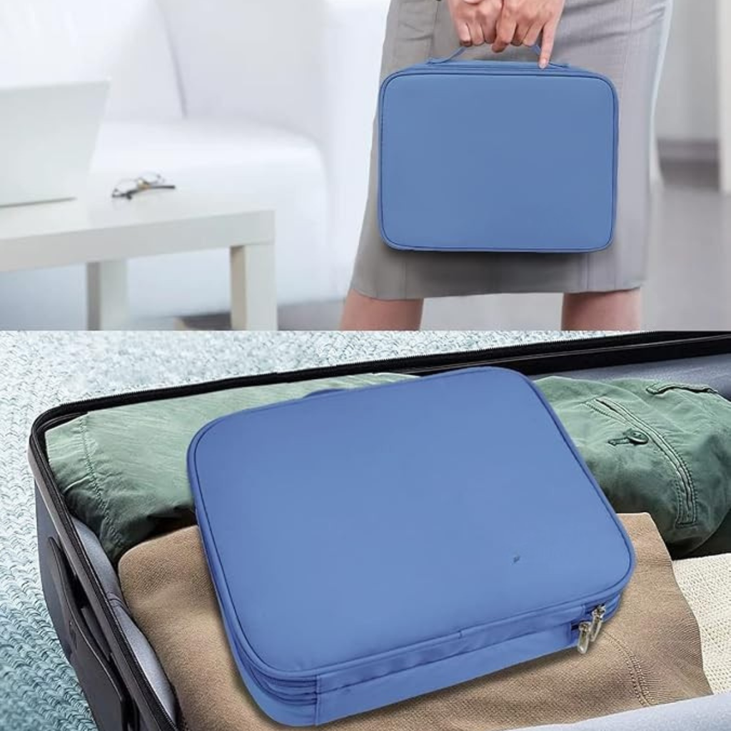 MATEIN Electronics Organizer Case, Cable Organizer Bag with Handle, Blue