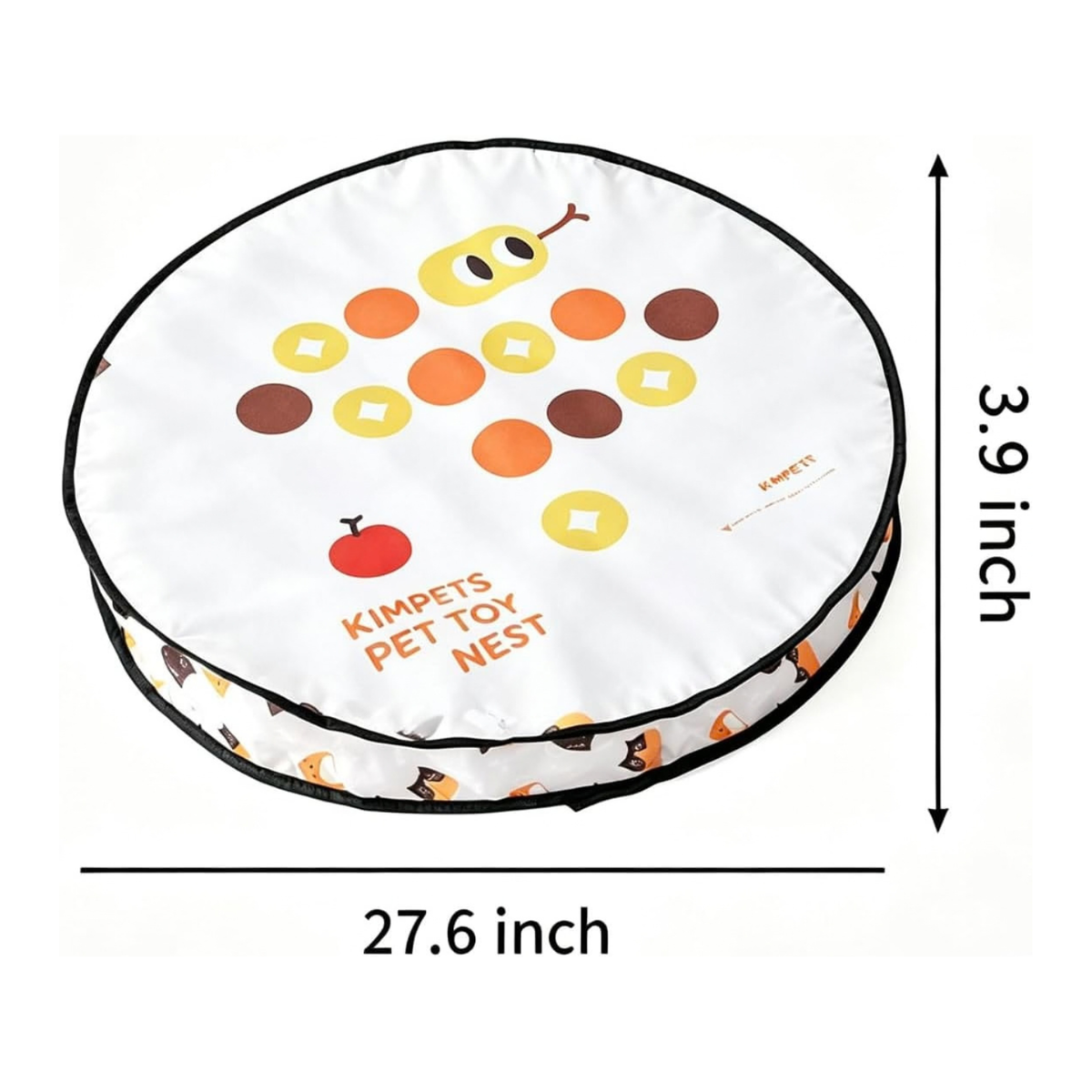 Meowball Mat Interactive Cat Toy, Automatic Hide and Seek Kitten Toy, Self Play