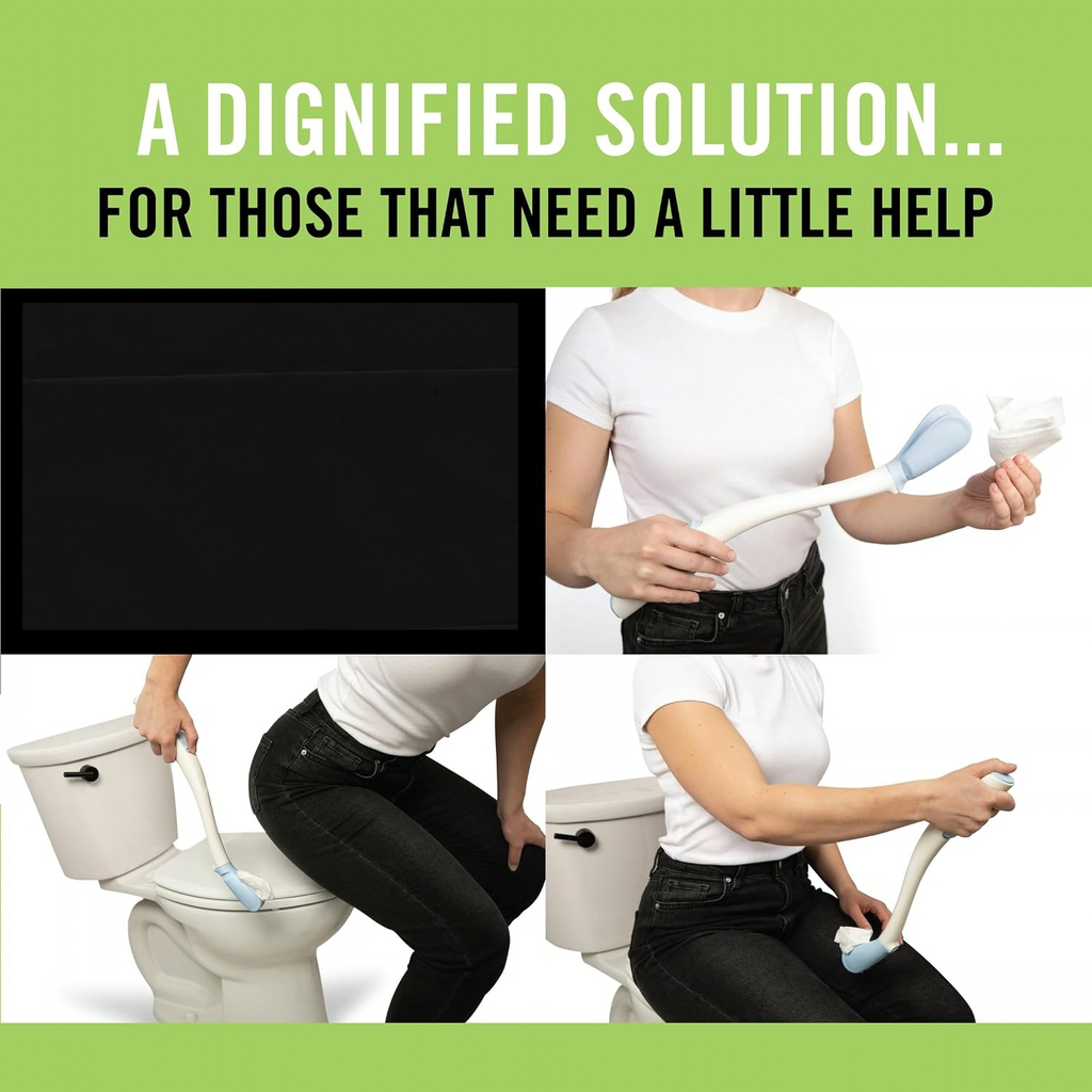 Toilet Aid Wiping Tool, 18" Personal Hygiene Wand for Seniors and Disabled