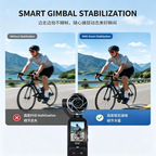 2-in-1 Fan & Gimbal Camera, 180° Flip Lens, 130° Wide Angle, 16X Zoom (Orange)