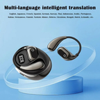 AI Translation Headphones, 138 Languages, Wireless Bluetooth Earbuds, Open-Ear Translator