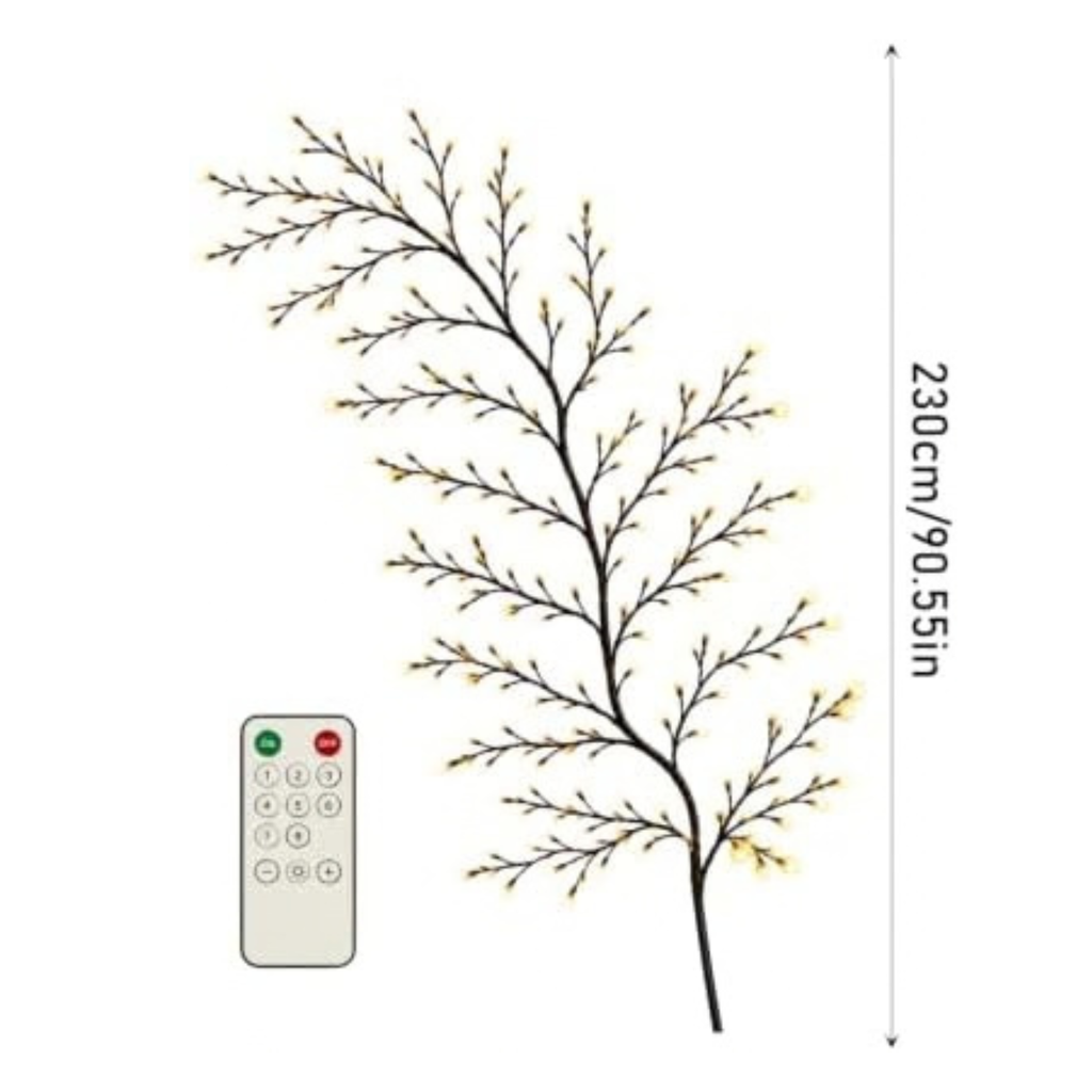 Willow Vine Lights for Wall, Enchanted Willow Vine Lights with Remote，7.5FT