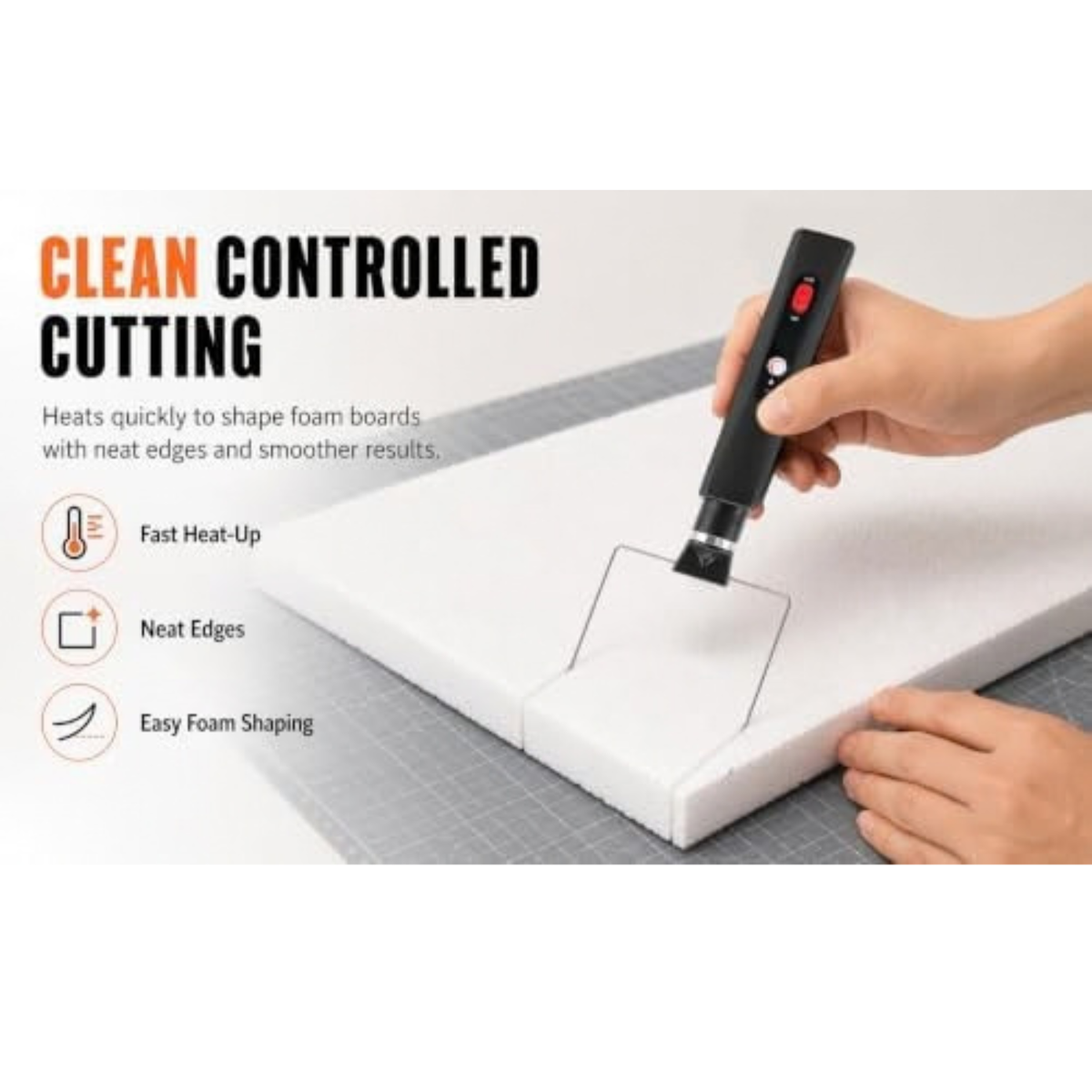 3 in 1 Foam Cutter, 18W Electric Hot Wire Cutting Machine Pen Tool Kit