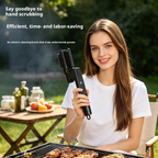 Electric BBQ Grill Brush, Rechargeable Cleaning Brush with Two Replacement Brushes