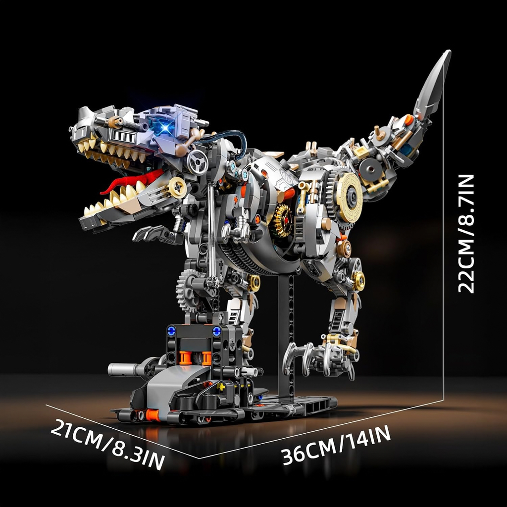 Mechanical Tyrannosaurus Building Blocks Set with LED Light