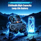 S10 Pro Handheld Game Console with 2 Wireless Controllers, 3.5" IPS Screen