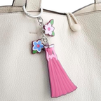 Vera Bradley Women's Disney Aurora Bag Charm – Disney Keychain & Accessory – Aurora Pink Swirls