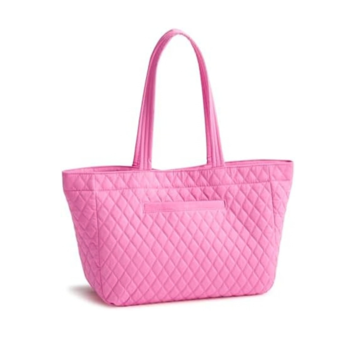 Vera Bradley Women's Disney Premium Cotton Small Hathaway Tote Bag – Quilted Reversible Shoulder Purse – Aurora Pink Bows