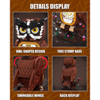Owl Clock Building Blocks Set with Working Clock for Adults Teens
