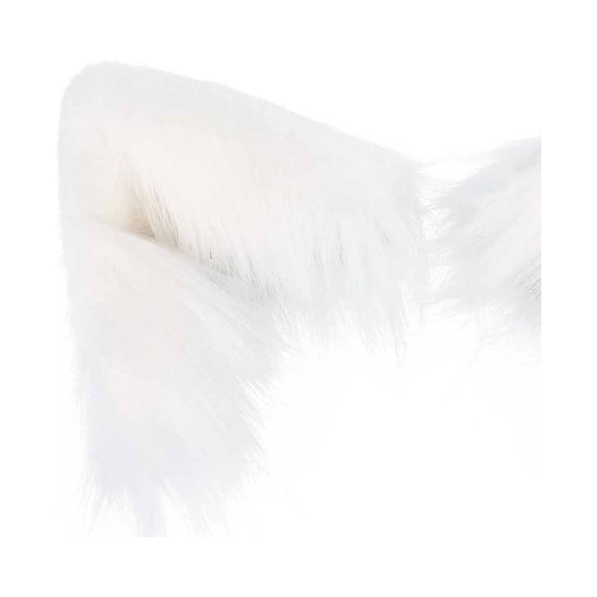 19-Inch Faux Fur Fox Tail with Ear Headband Cosplay Costume Accessory