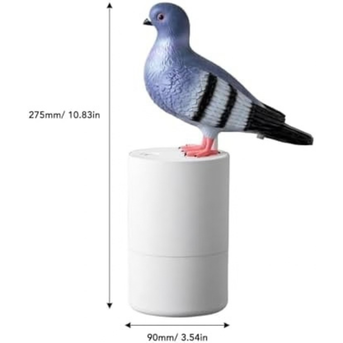 Pigeon Pooping Pigeon Soap Dispenser - Funny Bird Foaming Soap Dispenser (Blue)