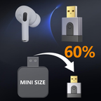 2-in-1 Mini Wireless CarPlay and Android Auto USB Adapter