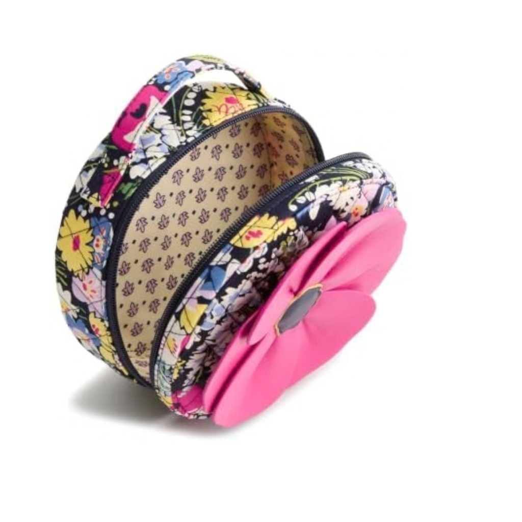 Vera Bradley Women's Premium Cotton Poppy Flower Cosmetic Bag– Poppy Fields