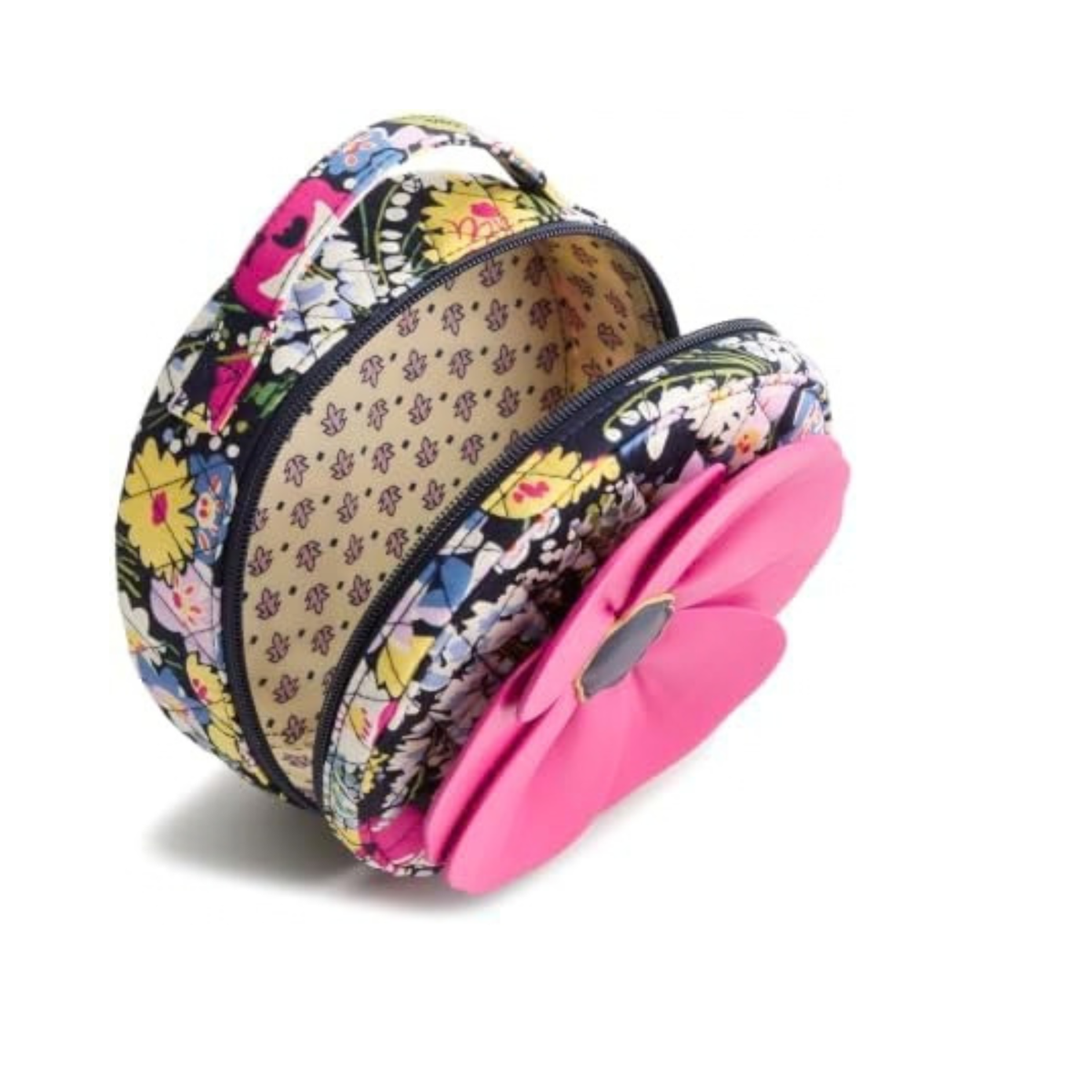 Vera Bradley Women's Premium Cotton Poppy Flower Cosmetic Bag– Poppy Fields