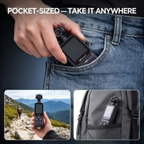 4K Pocket Gimbal Camera with Stabilization, Tracking, Rotatable Lens, Touchscreen