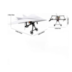 RC Plane Paper Airplane Kit, Remote Control Plane with Gyro Stabilizer & Dual Propellers, DIY Aerodynamic Aircraft Module, Lightweight Fixed Wing Flight for Hobbyists