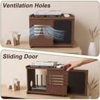 WiFi Router Box Hider with Front Storage & Chalkboard, Wooden Router Shelf