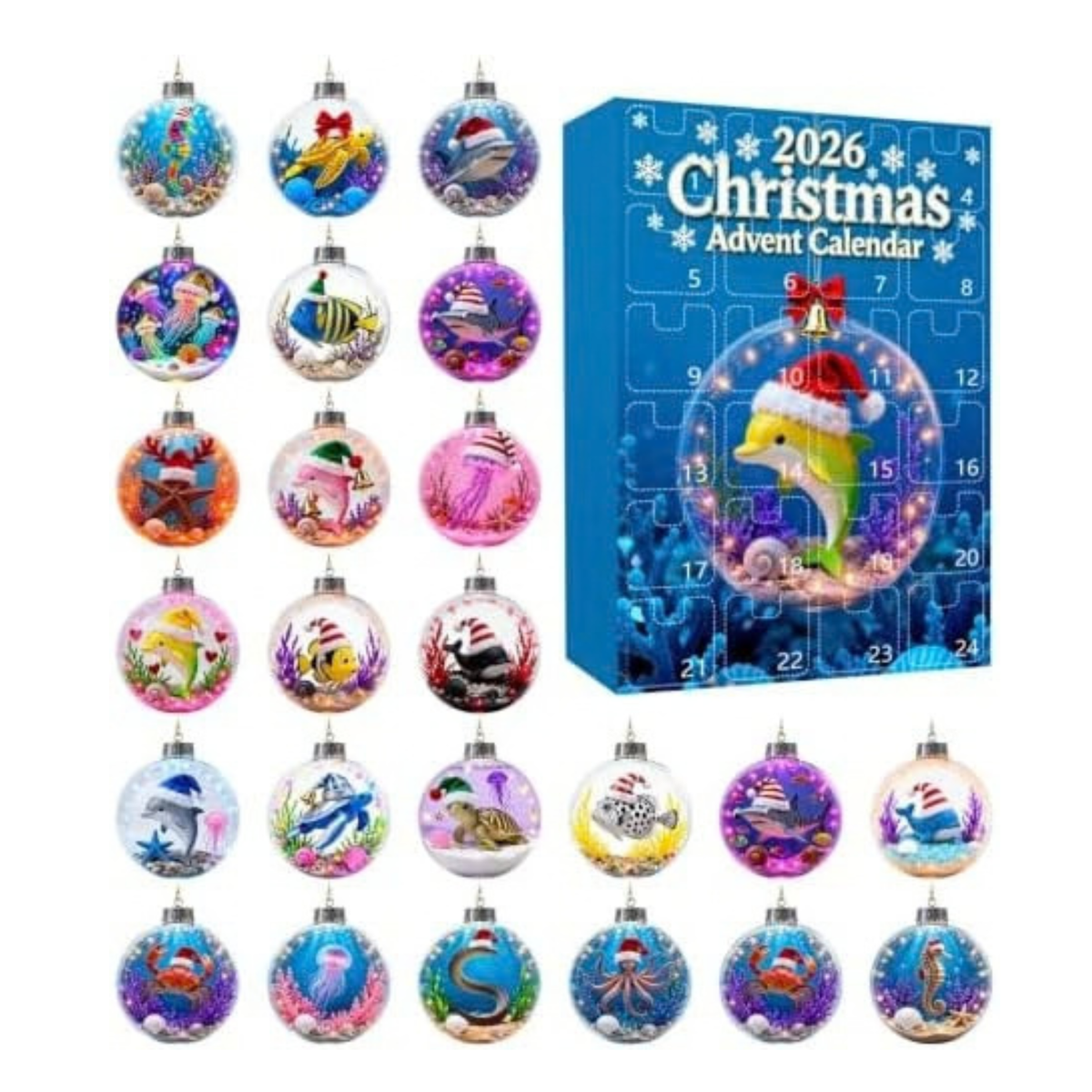 Advent Calendar 2026, 24 Day Christmas Countdown Calendar, #Q