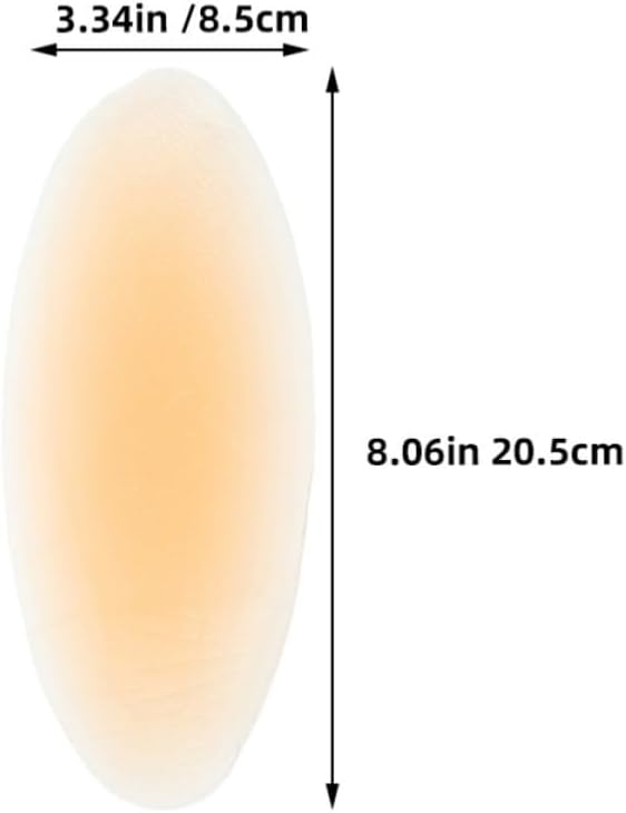 4pcs Water Drop Silicone Buttock Pads for Women Beige Seamless Invisible Finish, Washable Reuse, Lightweight Fit, Office Wear and Special Occasions