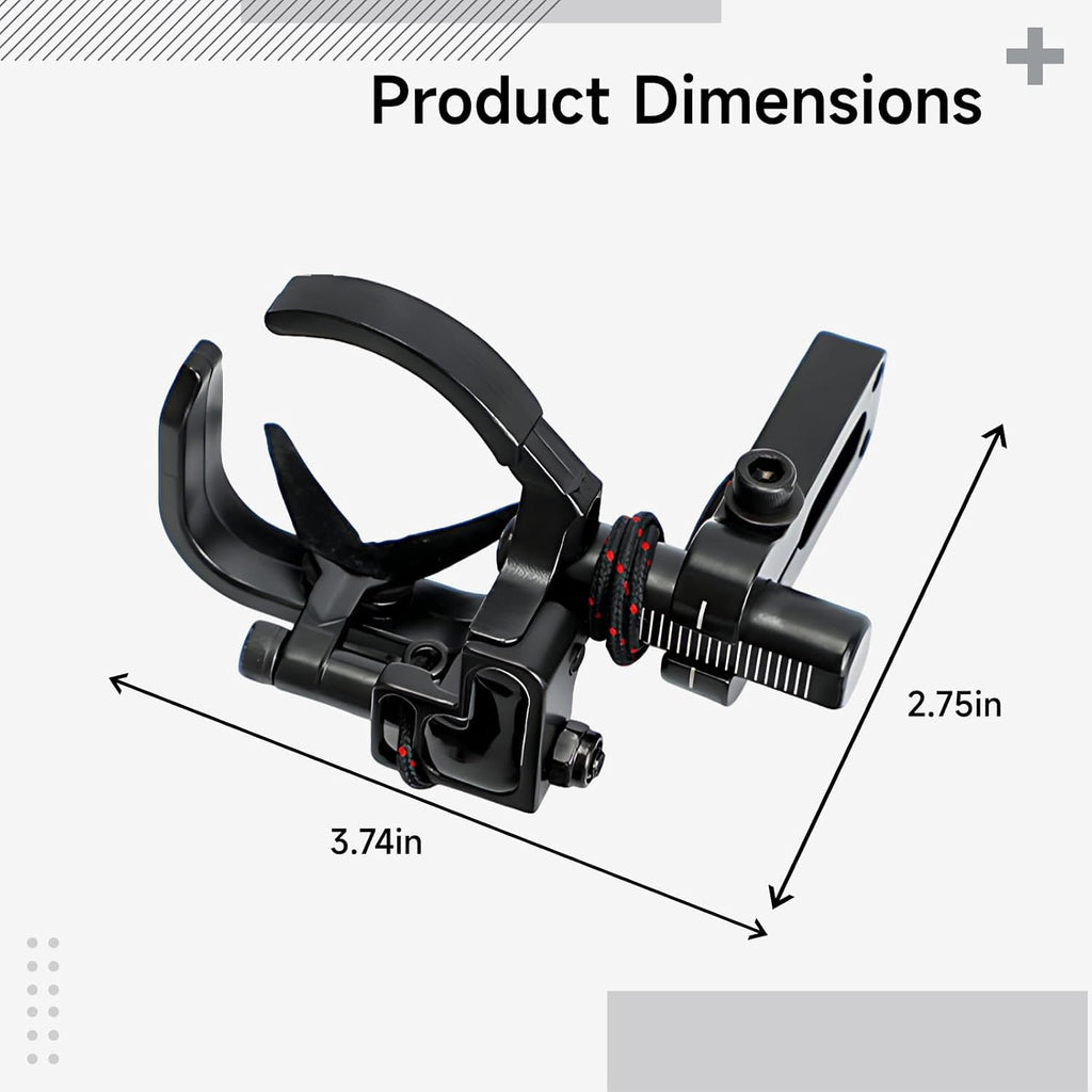 Drop Away Arrow Rest for Compound Bow, High-Speed Fall Away Arrow Rest with 4-Way Micro Adjustment
