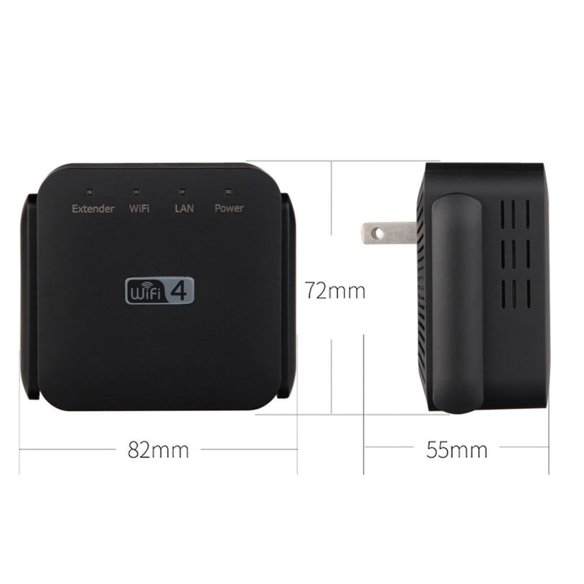 300Mbps Wi-Fi Range Extender – 2.4GHz Wireless Signal Booster & Repeater with Dual External Antennas