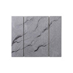 Triple Folding Diatomaceous Earth Dish Drying Mat - 9mm Thick Super Absorbent Hard Stone Drying Mat for Kitchen Countertop, Fast Drying Marble Pattern Heat Resistant Counter Mat, Space Saving