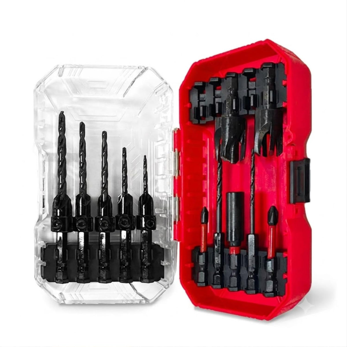 Woodworking Countersink Drill Bit Set with Hex Shank – Two-in-One Tapping Drill Bits