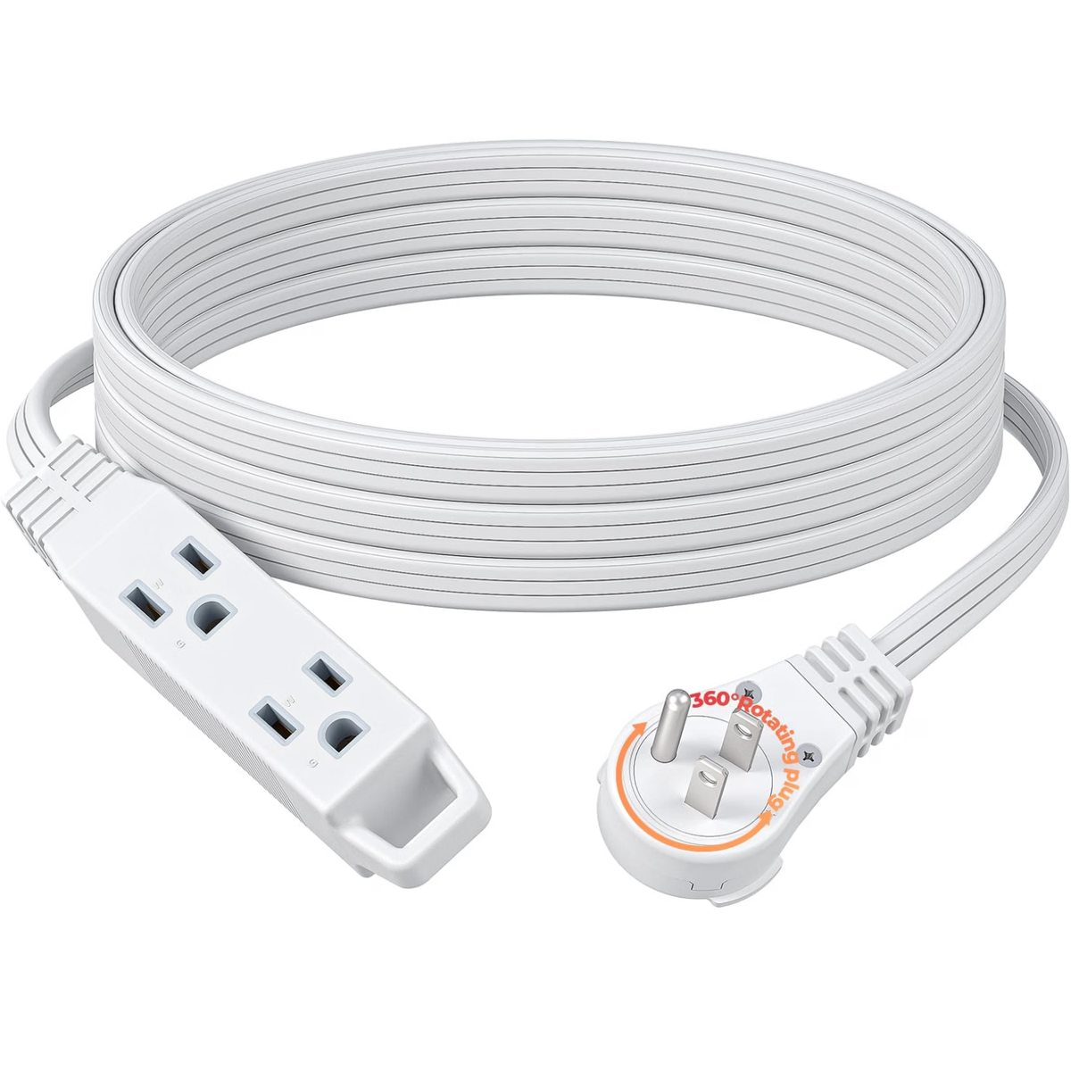 Flat Plug Extension Cord