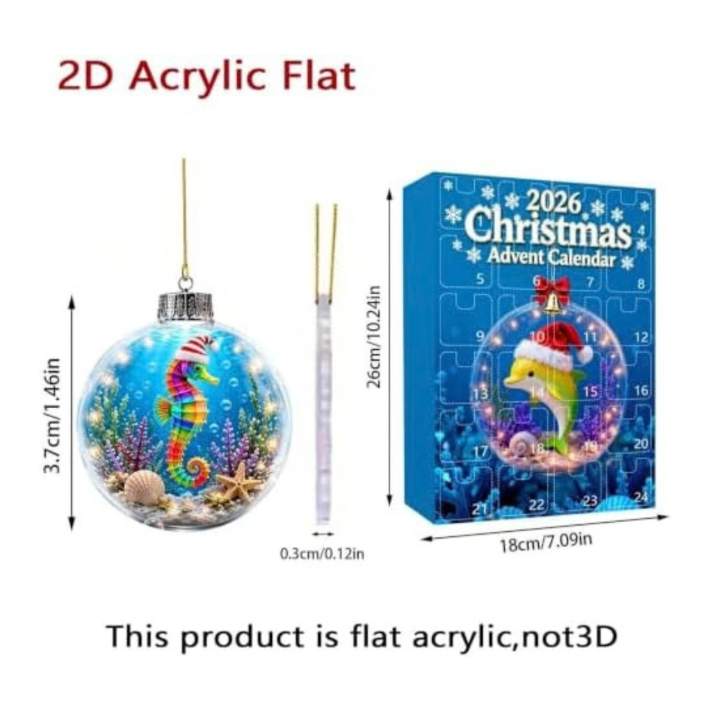 Advent Calendar 2026, 24 Day Christmas Countdown Calendar, #Q
