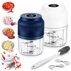 Mini Electric Garlic Chopper, 6-Blade Cordless Food Processor, 350ml