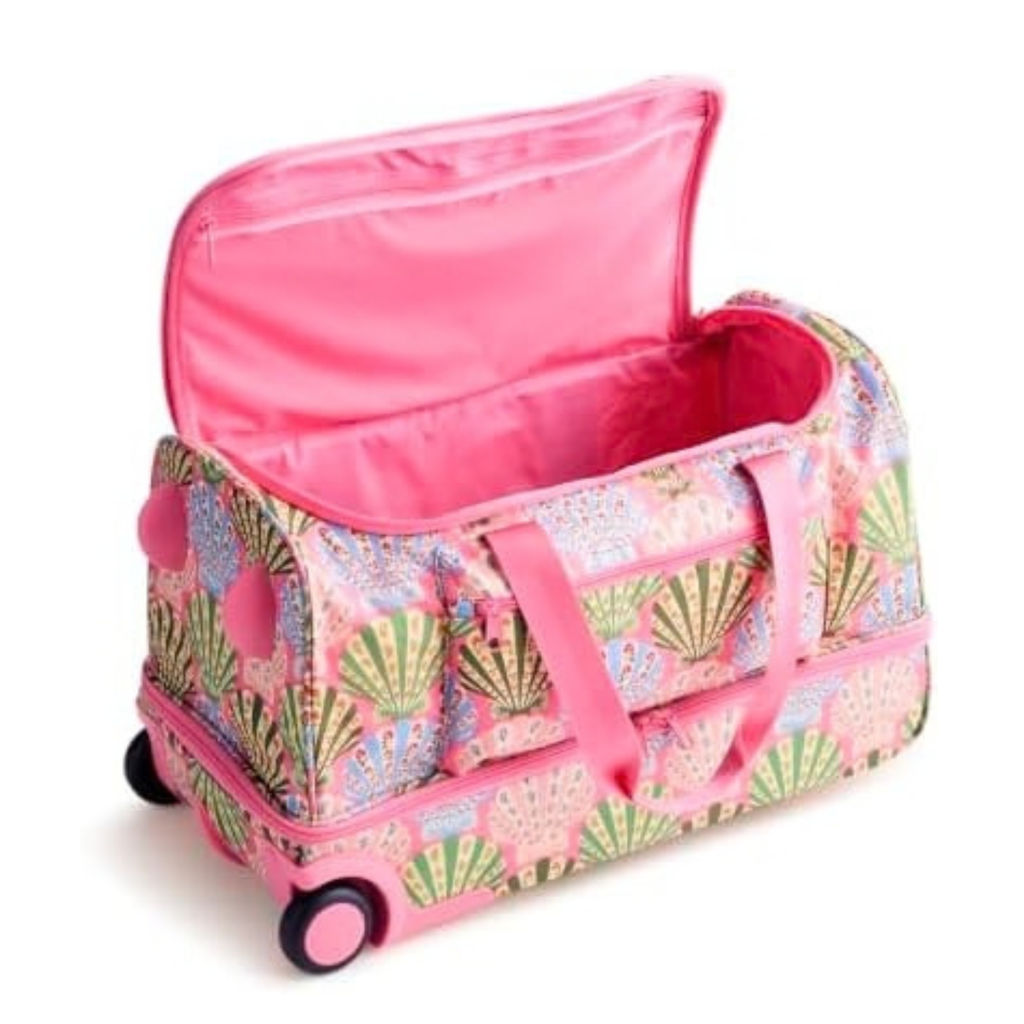 Vera Bradley Women's Ripstop Adair Rolling Duffel Bag – Cottage Shells 45L