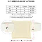 NelMed G-Tube Holder Belt for PEG & Feeding Tubes, Adjustable, Washable S/M