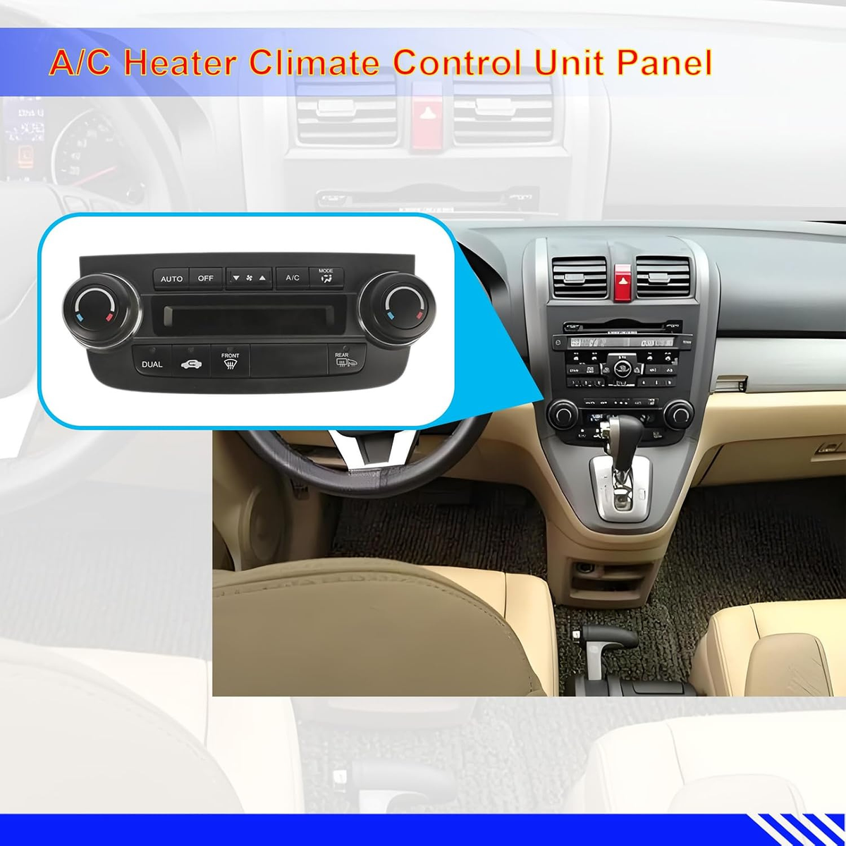 AC Heater Climate Temperature Control Panel for Honda CR-V 2007-2011