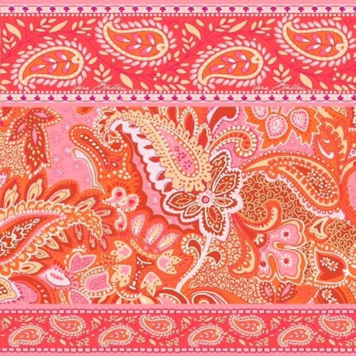 Vera Bradley Women's Premium Cotton Original Drawstring Backpack – Sherbet
