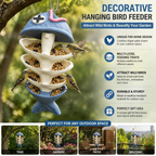 Decorative Hanging Bird Feeder, Fish Bone Wild Bird Feeder Outdoor Garden
