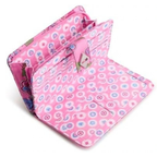 Vera Bradley Women's Disney Premium Cotton Turnlock Wallet