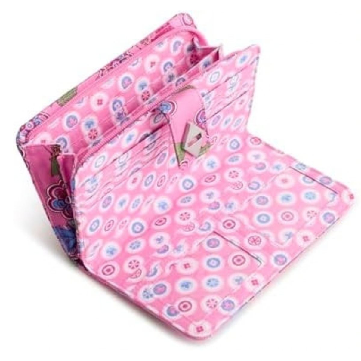 Vera Bradley Women's Disney Premium Cotton Turnlock Wallet
