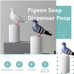 Pigeon Pooping Pigeon Soap Dispenser - Funny Bird Foaming Soap Dispenser (Blue)