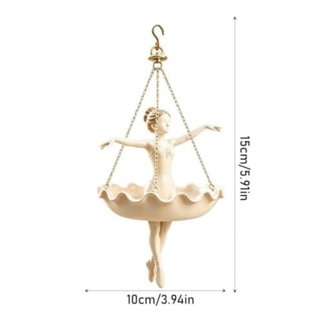 Ballet Dancer Hanging Planter, Hanging Planters for Indoor Plants, Plant Hangers Outdoor Decor, Ballerina Plant Holder and Hanging Flower Pot, Dance Teacher Gift Spider Plant Holder