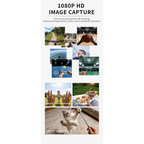 Smart Camera Glasses with 8MP HD Video, Bluetooth Audio & Translation